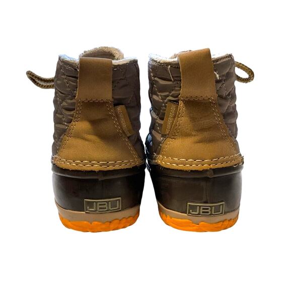 JBU Women's Nala Duck Boots Size 6 M Brown & Tan Lace Up Rain Cold Weather Shoe - Picture 11 of 13